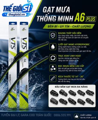 Gạt Mưa Vts A6 plus - Gạt Mưa Đa Năng, Chính Hãng VTS