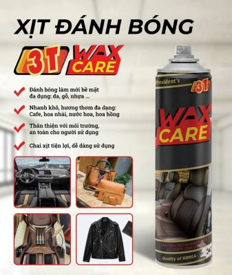 Sỉ Wax Bóng Nội Thất Ô Tô 3T (Wax Care 3T) - Cung Cấp Sỉ Gara, Chăm sóc xe