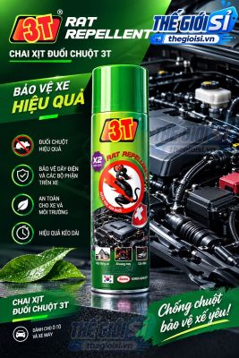 Xịt Chống Chuột Ô Tô - Đuổi Chuột Khoang Máy, Chính Hãng Sỉ Gara