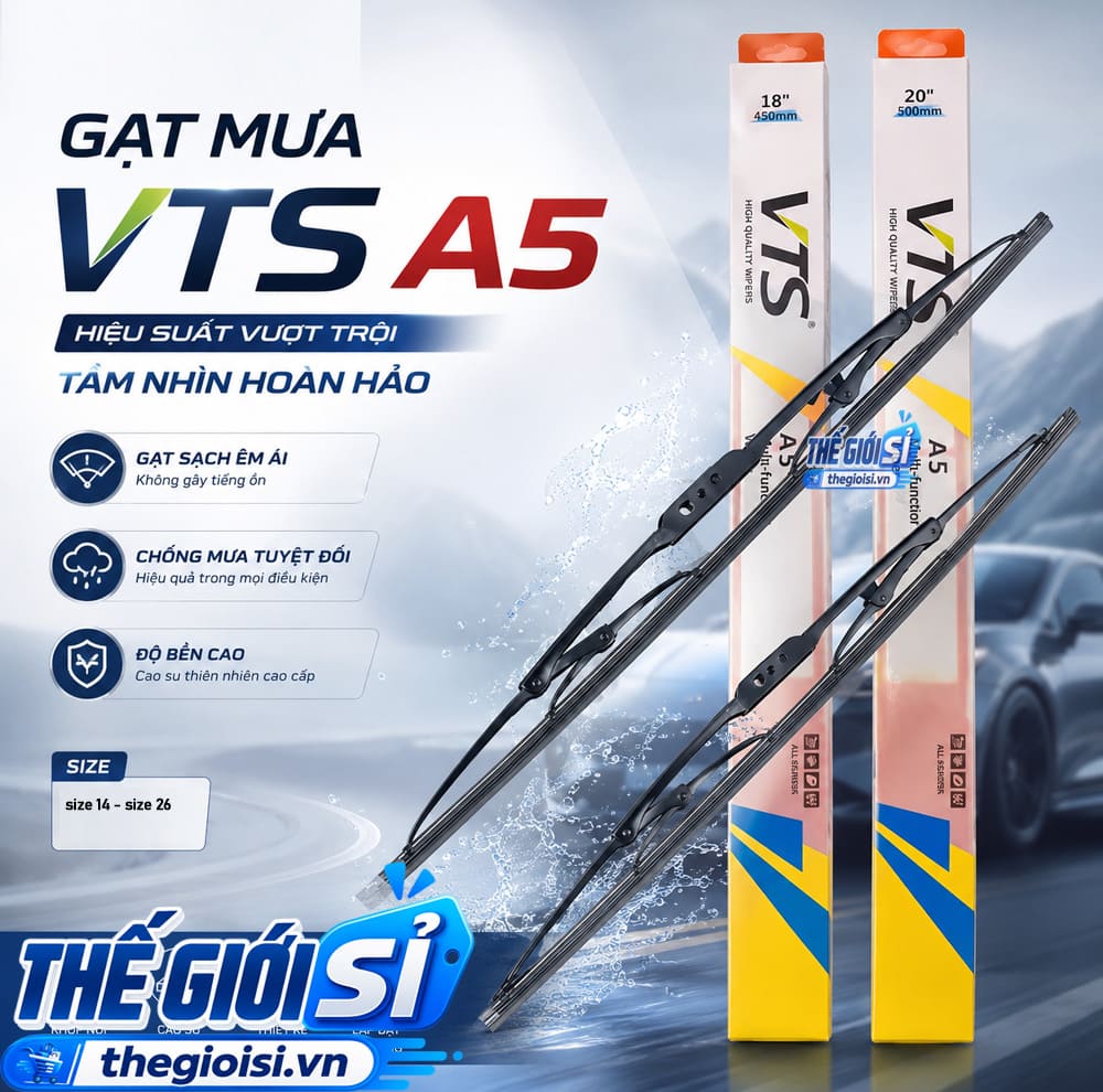 Gạt Mưa Vts A5, Gạt Mưa Xương Sắt