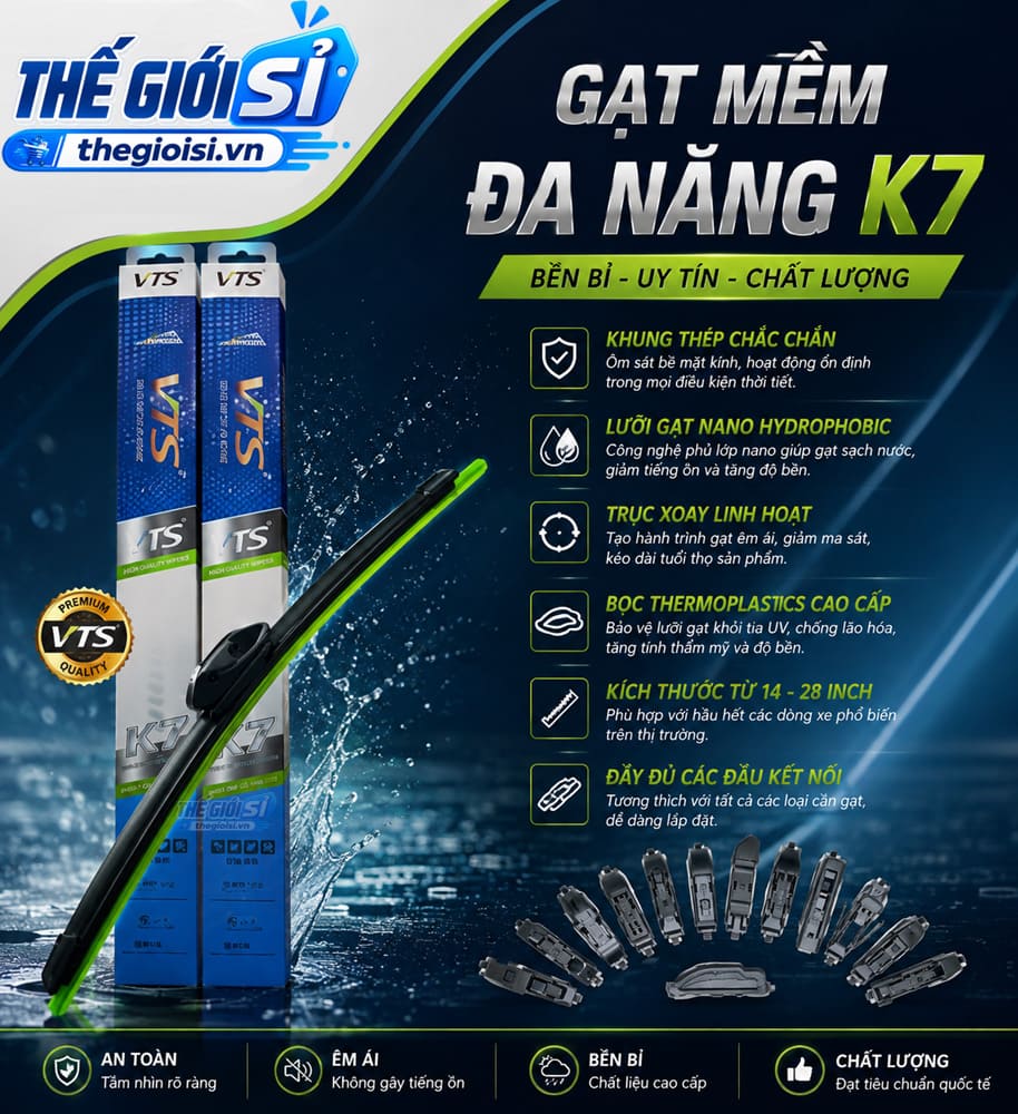 Gạt Mưa Vts K7 - Gạt Mưa Nano