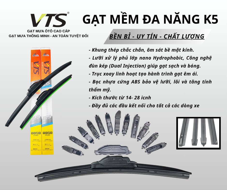 Gạt Mưa Vts K5, Gạt Mưa Nano