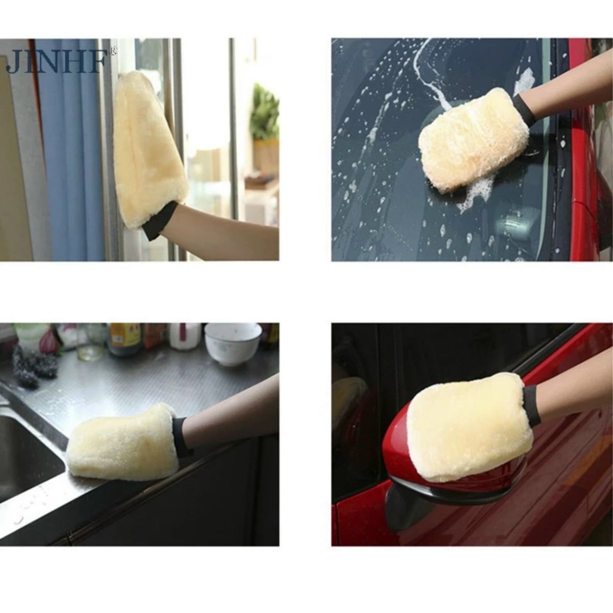Sỉ Bao Tay Rửa Xe Ô Tô Lông Cừu Nhân Tạo Siêu Mềm – Giá Tốt Tận Xưởng